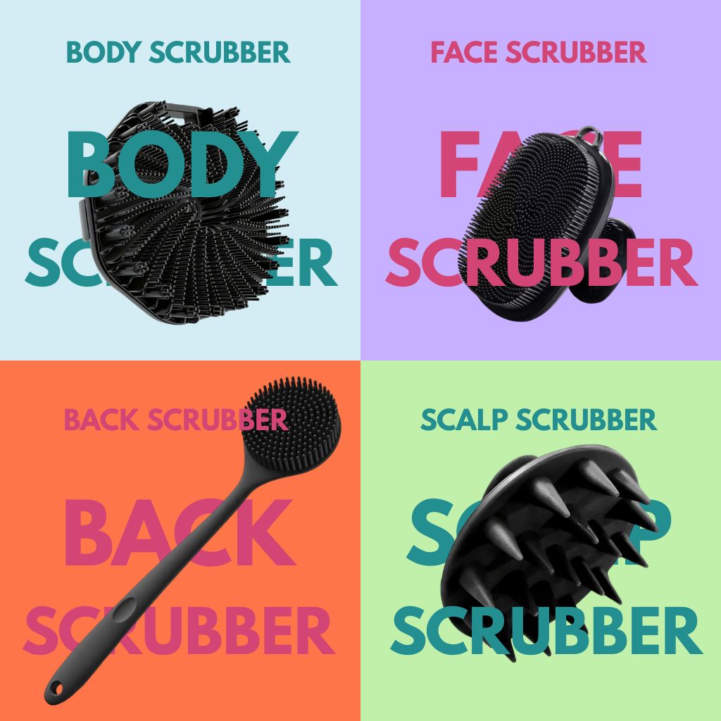 Scrubix™ 4-in-1 Premium Shower Bundle