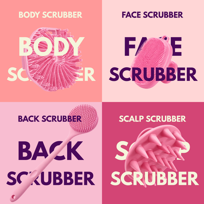 Scrubix™ 4-in-1 Premium Shower Bundle
